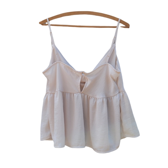 American Eagle Sphaghetti Strap Cowl Neck Babydoll top Size XL - Picture 2 of 9